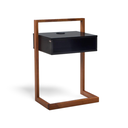 Ver imagem 1 de Mesa de Cabeceira em Madeira Cor Preta com Garapa Natural Volt