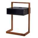 Ver mais imagens de Mesa de Cabeceira em Madeira Cor Preta com Garapa Natural Volt