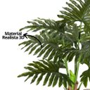 Ver mais imagens de Planta Imbé Artificial Permanente 90cm com Tronco e 7 Folhas Verdes Decorativas