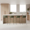 Ver imagem 1 de Kit 4 Banquetas Média Cozinha em Aço Ipanema Fratini