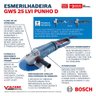 Esmerilhadeira Angular Gws 25-230 Lvi 9 Pol 2500w 220v Bosch - 11