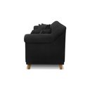 Ver imagem 6 de Sofá Decorativo 180cm 2 Lugares com 4 Almofadas Armstrong Suede Preto - Gran Belo