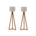 Ver imagem 1 de Abajur de Chão com Cúpula Nero Off White Nature 2 Unidades