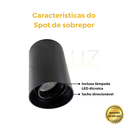 Ver imagem 2 de Kit 14 Spot Sobrepor Redondo Direcionável + 14 Lâmpada Mr16- Preto - Bco Quente 3000k