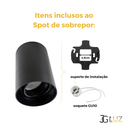 Ver imagem 4 de Kit 14 Spot Sobrepor Redondo Direcionável + 14 Lâmpada Mr16- Preto - Bco Quente 3000k