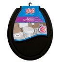 Ver imagem 1 de Tampa de Vaso Sanitário Universal Oval Preto Almofadado