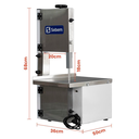 Ver imagem 4 de Serra Fita Pequena Profissional Bivolt Lâmina 1,55m Sebem