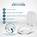 Ver imagem 5 de Assento Sanitario Decorado Borboleta Vogue Plus para Vaso Deca