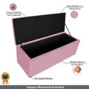 Ver mais imagens de Cabeceira Estofada Recamier Baú para Cama Box 160cm Queen:Rosa