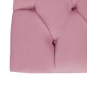 Ver imagem 6 de Cabeceira Estofada Recamier Baú para Cama Box 160cm Queen:Rosa