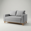 Ver imagem 4 de Sofá 2 Lugares Hungria Base Madeira Tecido Linho Cinza Claro Living 1,80m