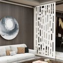 Ver imagem 1 de Painel Vazado Divisória Mdf Mikonos Branco - 0,90x2,60m