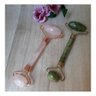 Rolo Massageador Facial Pedra Quartzo Pedra Rosa + Pedra Jade Verde - 4