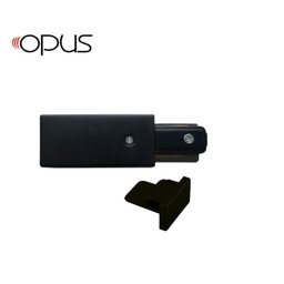 Kit Alimentador de Trilho Eletrificado + Ponteira Sobrepor Preto Bivolt - 4