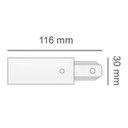 Ver imagem 3 de Kit Alimentador de Trilho Eletrificado + Ponteira Sobrepor Preto Bivolt