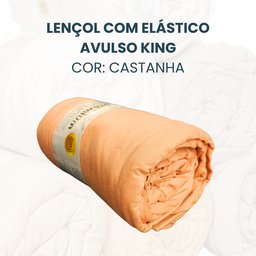 Lençol Avulso King de Malha Vivaldi Premium Sul Brasil:castanha - 2