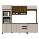 Ver imagem 5 de Cozinha Modulada Henn Connect 7 Peças (2 Aéreos+2balcões+1paneleiro+2complemento) Cpt93 Duna/