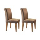 Ver imagem 1 de Kit 2 Cadeiras de Cozinha Grécia 2 Un Imbuia Capuccino Suede Capuccino Rufato