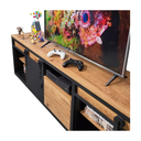 Ver imagem 2 de Rack Industrial de Ferro Celeiro Forge 2,00m com Portas de Correr Estilo Celeiro – Tok Industrial