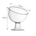 Ver imagem 2 de Kit com 6 Taças Inclinada Média Acrílico Suporte Doces Balas