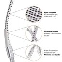 Ver imagem 4 de Cabo Usb-c para Usb-c em Nylon Trançado Geonav 1,2m Branco