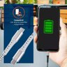 Cabo Usb-c para Usb-c em Nylon Trançado Geonav 1,2m Branco - 3
