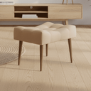 Ver imagem 3 de Puff Requinte Suede Bege com Pés Palito – Vit Decor