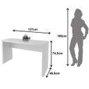 Ver imagem 4 de Mesa para Escritório Escrivaninha 127 Cm Branco