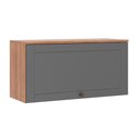 Ver imagem 1 de Armário de Cozinha Modulado Bella 2603 C/ 1 Porta Basculante 80cm Nogal/cinza - Carraro