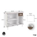 Ver imagem 2 de Balcão Armário Cozinha Área Serviço Multiuso Branco/rústico