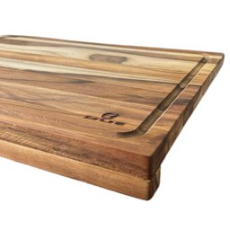 Tábua para Corte de Carne Encaixe L Madeira 48x33cm Teca Churrasco Zanline - 7