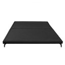 Ver imagem 3 de Cama Japonesa King Size Veneza 200cm Base Box Orgânica Bouclê Estofada Pés de Ferro:Bouclê Preto