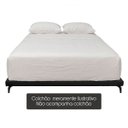 Ver imagem 5 de Cama Japonesa King Size Veneza 200cm Base Box Orgânica Bouclê Estofada Pés de Ferro:Bouclê Preto