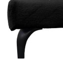 Ver mais imagens de Cama Japonesa King Size Veneza 200cm Base Box Orgânica Bouclê Estofada Pés de Ferro:Bouclê Preto