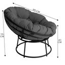 Ver imagem 3 de Cadeira Papasan com Almofada Impermeável Área Externa Acesse Móveis