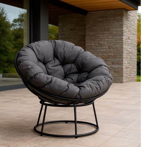 Cadeira Papasan com Almofada Impermeável Área Externa Acesse Móveis