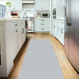 Tapete Passadeira 2,00M x 65cm Grande para Cozinha Nórdico - Cinza - 2
