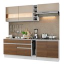 Ver imagem 3 de Armário de Cozinha Completa 220cm Branco/Rustic/Crema Parma Madesa 02