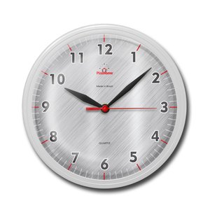 Relógio de Parede Omega 24cm Quartz Phr003 Diversos Modelos Branco Moderno