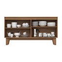 Ver imagem 4 de Buffet Layla Essence 4 Portas 2 Prateleiras Nature Off White Casa 812
