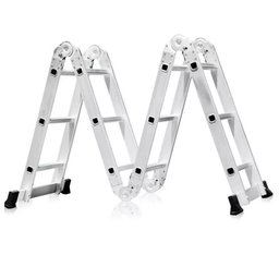 Escada Articulada Multifuncional 4x3 Alumínio Fortt 12 Degraus 3.34m - Eam4x3 - 7