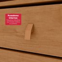 Ver imagem 7 de Guarda Roupa Solteiro 100% Mdf 4 Portas Easy Like Amêndo Clean
