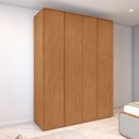 Ver imagem 1 de Guarda Roupa Solteiro 100% Mdf 4 Portas Easy Like Amêndo Clean