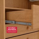 Ver mais imagens de Guarda Roupa Solteiro 100% Mdf 4 Portas Easy Like Amêndo Clean