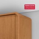 Ver imagem 5 de Guarda Roupa Solteiro 100% Mdf 4 Portas Easy Like Amêndo Clean