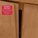 Ver imagem 6 de Guarda Roupa Solteiro 100% Mdf 4 Portas Easy Like Amêndo Clean