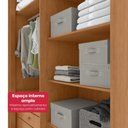 Ver imagem 4 de Guarda Roupa Solteiro 100% Mdf 4 Portas Easy Like Amêndo Clean