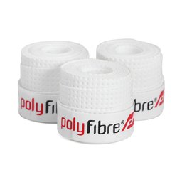 Overgrip Polyfibre Sat 0.6mm - Branco e Vermelho e Preto - 3