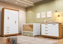 Ver imagem 1 de Quarto Completo Zaki com Berço 3 em 1 Katatau Branco/Fosco/Savana