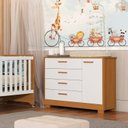 Ver mais imagens de Quarto Completo Zaki com Berço 3 em 1 Katatau Branco/Fosco/Savana